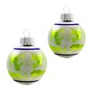 Christopher Radko 2.0 Inch Vintage Flocked Ornament Set Patterns Glitter Scenes Tree Ornament Sets - 2 of 3