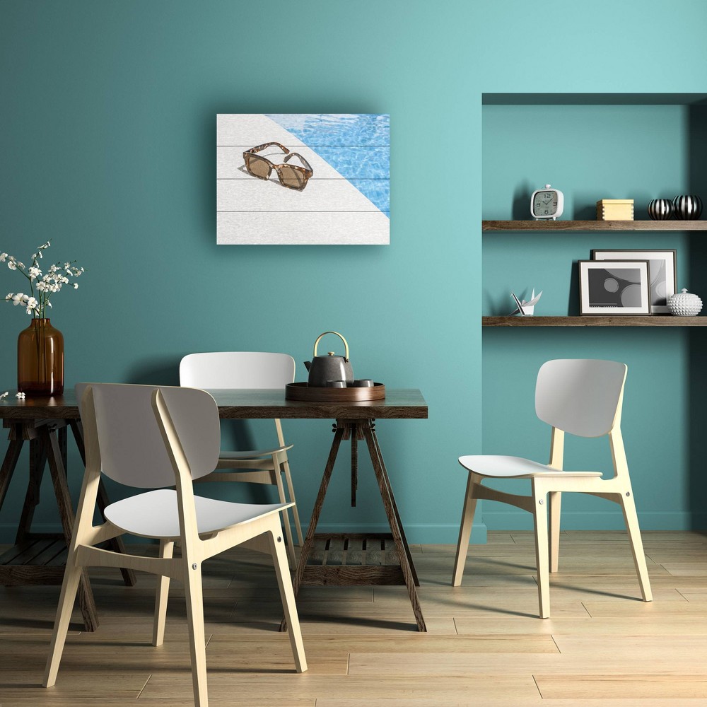 Photos - Other Decoration Trademark Fine Art 12"x16" Pictufy Studio III Pool 3: Modern Hardwood Wall