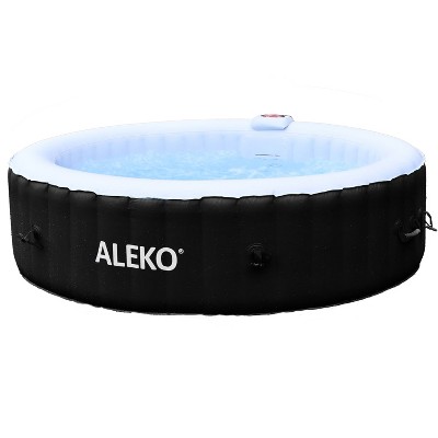 ALEKO Outdoor Portable Inflatable Hot Tub Spa 100 Jets with Cover