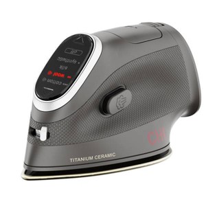 CHI Mini Iron Titanium Infused Ceramic Soleplate: Travel-Size Garment Iron for Clothes, 1000W, 2-Year Warranty, Gray - 1 of 4