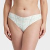 Women's Invisible Edge Cotton Thong Underwear - Auden™ - 4 of 4