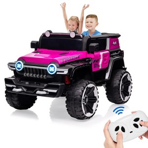 12V 2-Seater 4WD Kids Electric Ride-On Truck with 25W Dual Motors, Remote Control ¨C Off-Road Toy Car for Boys and Girls - 1 of 4