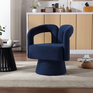 NicBex 360 Degree Swivel Chair Cuddle Barrel Accent Chair Upholstered Armchair for Living Room, Bedroom, Office - 1 of 4