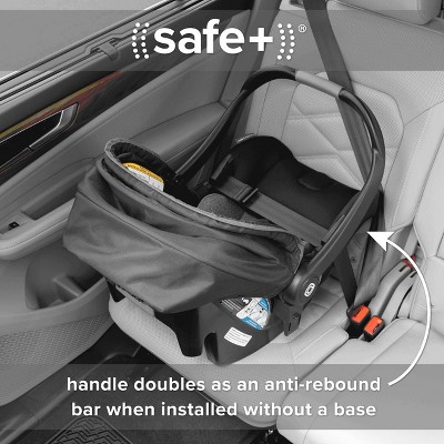 Diono Quantum 4 3-in-1 Travel System with LiteClik30 R SafePlus Infant Car Seat and Base, Black Jet