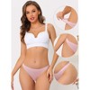 INSPIRE CHIC Women's Unlined Satin Invisible Bikini Comfortable No-Show Thongs 10 Packs - 3 of 4