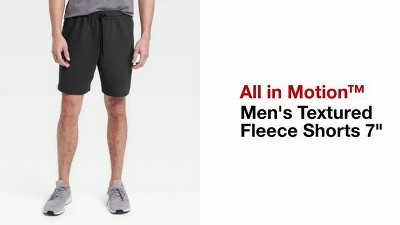 Men's Textured Fleece Shorts 7 - All In Motion™ : Target