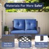Gymojoy 7 Piece Outdoor Wicker Loveseat Sofa with Patio Chairs with Coffee Table and Ottoman Sets - 4 of 4