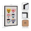 Kate & Laurel All Things Decor 12"x16" Gallery Botanical Coffee Shop Tea Cups Print by The Creative Bunch Studio Black - 3 of 4