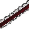 Unique Bargains Lace Bow Choker Pattern Adjustable choker necklace Wrap around wrist bracelet Black Red 1 Pc - 4 of 4