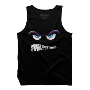 Men's Design By Humans Worst Costume Ever (Halloween) By Editive Tank Top - 1 of 4