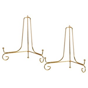 Unique Bargains Iron Adjustable Retro Picture Frame Decorative Holder Stands 2 Pcs - 1 of 4