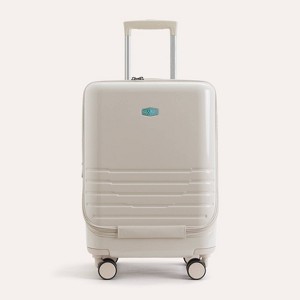 Bagsmart Getaway 20'' Carry On Front-Opening Suitcase - Beige : Target