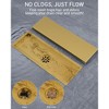YAWWALK Luxury Gold Linear Shower Drain with Removable Cover, 11.81" x 4.33", Rectangle - 4 of 4