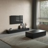 POVISON 78.74"Modern Wood Black TV Stand,Rectangular Media Console with Storage ,Fully-Assembled - 3 of 4