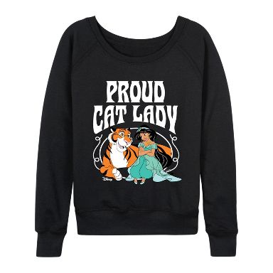 Women's Disney Proud Cat Lady Jasmine Lightweight French Terry