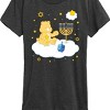 Women's - Care Bears - Hanukkah Menorah on Cloud Short Sleeve Graphic T-Shirt - 2 of 4