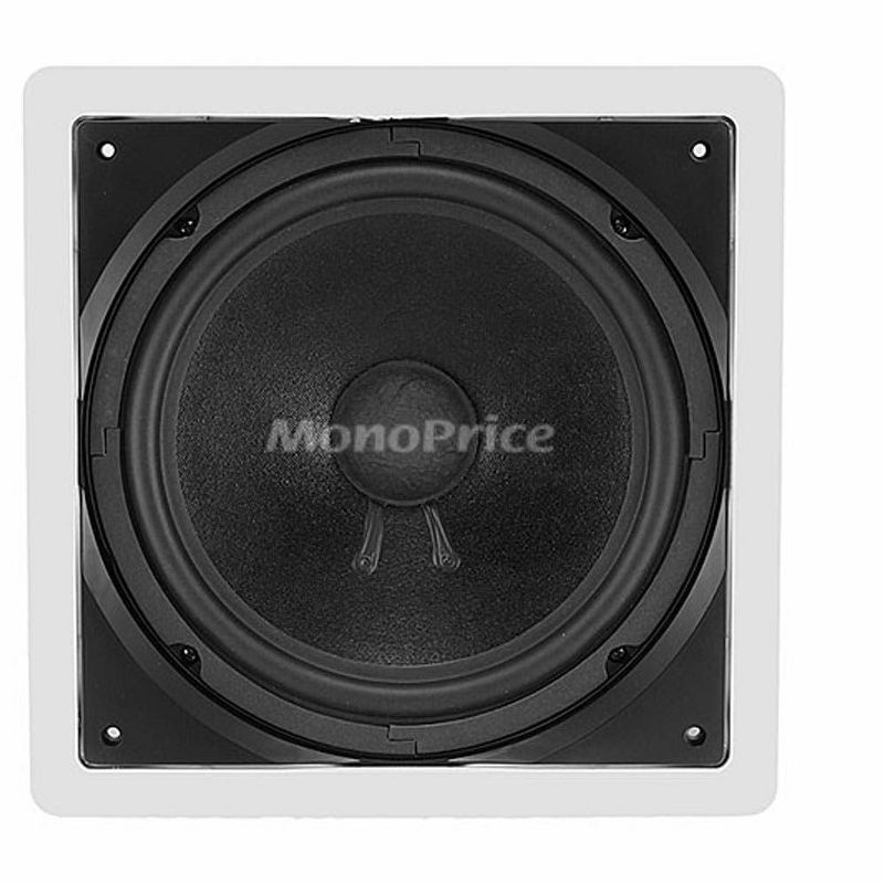 Monoprice In-Wall Passive Subwoofer - 10 Inch (Single) 200 Watts Maximum - Aria Series, 3 of 6