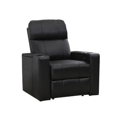 target black leather chair
