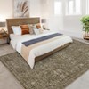 Vintage Distressed Area Rug Washable Living Room Rug Soft Non Slip Floor Carpet for Dining Room Home Office - 2 of 4