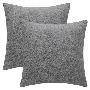 REGALWOVEN Throw Pillow Covers Solid Soft Cushion Pillow Covers for Sofa Living Room 18 x 18 Inch 2 Pcs - 1 of 4