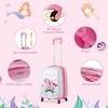 Costway 2 Pcs Kids Luggage Set 12” Backpack & 16” Kid Carry On Suitcase for Boys Girls Pink - 3 of 4