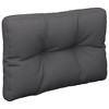 vidaXL Chair Cushion 2 Pcs - Outdoor Seat/Sofa Pad - Polyester Fabric - Anthracite - 19.7"x19.7"x4.7" Seat, 19.7"x15.7"x4.7" Back - 4 of 4
