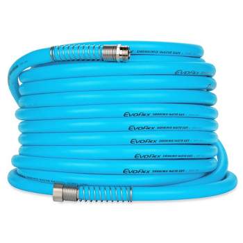 Camco EvoFlex 75'  Extra Flexible RV and Marine Drinking Water Hose Accessory with 5/8" ID for Camping, Tailgating, & Outdoor Recreation, Blue