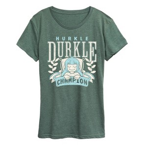 Women's - Instant Message - Hurkle Durkle Champion Short Sleeve Graphic T-Shirt - 1 of 4