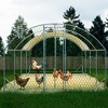 Gulches Large Metal Chicken Coop,Walk-in Poultry Cage,Chicken Run with Waterproof Cover,Outdoor Backyard Farm,Chicken Rabbits Duck Run Pen - 2 of 4