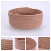 Unique Bargains Handcrafted Odorless Cotton Rope Chic Appearance Storage Basket 1 Pc - 3 of 4