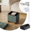 StorageBud Storage Ottoman for Bedroom End of Bed, Faux Leather Storage Bench, Large Storage Ottoman Bench, Entryway Bench with Storage - 2 of 4