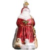 Old World Christmas Glass Blown Ornament, Santa's Furry Friends - 2 of 4
