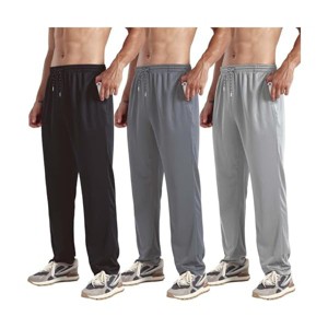 Lomsoe 3 Pack Men's Mesh Jogger Pants, Comfortable Athletic Pants with Pockets for Active Wear, Lightweight & Breathable S 3XL - 1 of 1