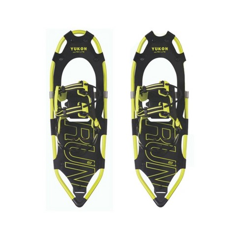 Yukon Charlies Sherpa Snowshoes 8x21 kit w/Poles-Black & Yellow 