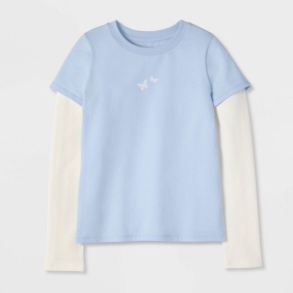 Playera de manga larga con estampado 'Croissant' para niña - Cat & Jack™ 2