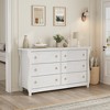 Garvee 6 Dresser for Bedroom, 47.2" Wide Drawer Dresser with Storage Freestanding, Wooden Closet Storage Chest for Living Room, Natural Oak - 3 of 4