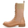 Journee Collection Women's Melei Round Toe Block Heel Combat Booties - 2 of 4