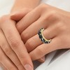Pompeii3 13Ct Black Diamond Eternity Ring 10k Gold Lab Created - 3 of 4
