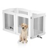 Freestanding Dog Gates,Foldable Dog Fence Indoor Puppy Gate for Stairs,Doorways,Stop Over Fence - 3 of 4