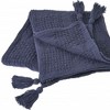 50" X 60"  Woven Cotton Throw Blanket with Tassels - 4 of 4