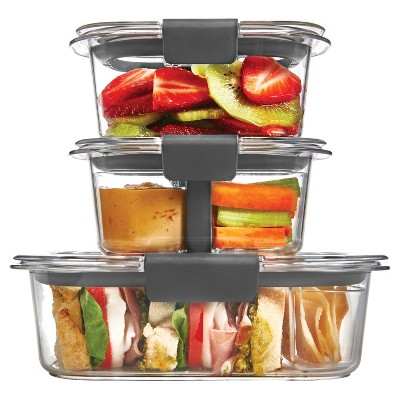 Rubbermaid 10pc Brilliance Sandwich or Snack Lunch Container