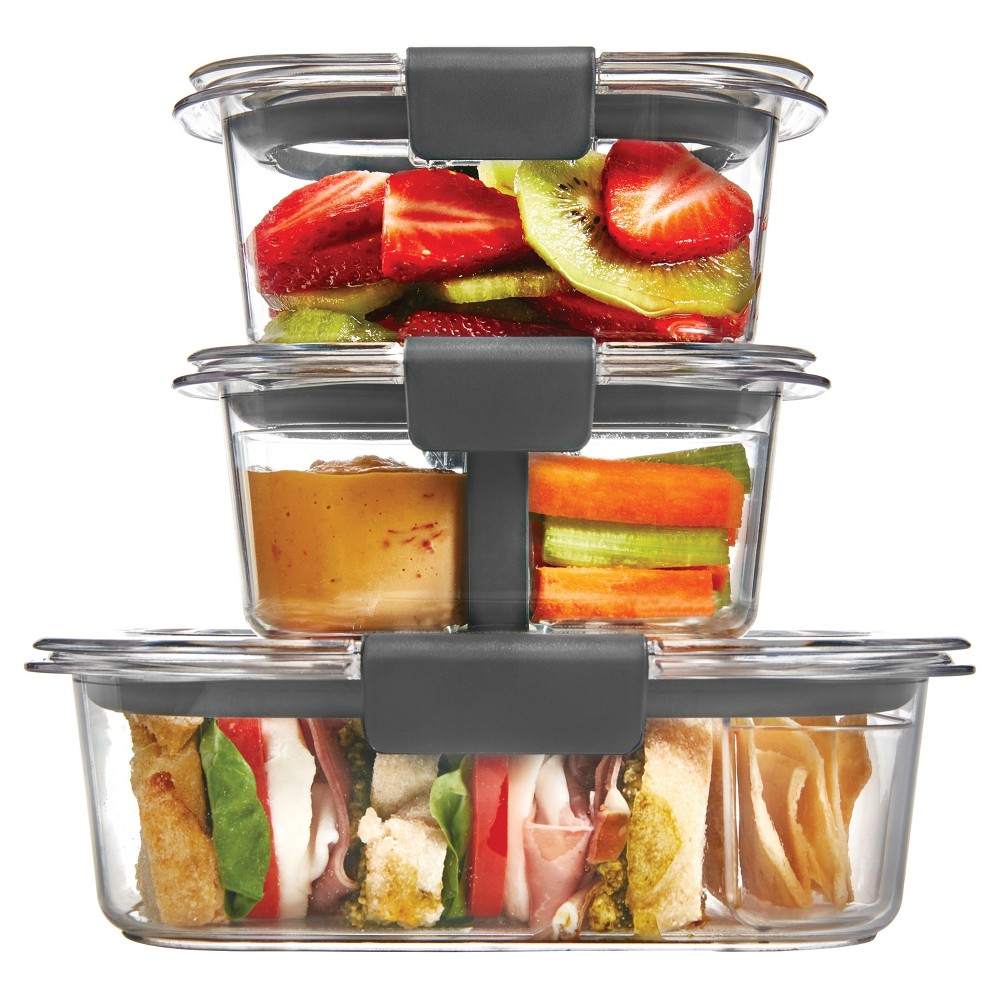 Rubbermaid 10pc Brilliance Sandwich or Snack Lunch Container
