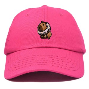 Dalix Capybara Donut Cap Embroidered Dad Baseball Hat Cotton Adjustable Womens - 1 of 4