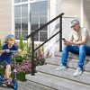 LOVMOR Hand Rails for Outdoor Steps, Wrought Iron Railing, Exterior Hand Railing for Steps, Porch Railing Kit - 4 of 4