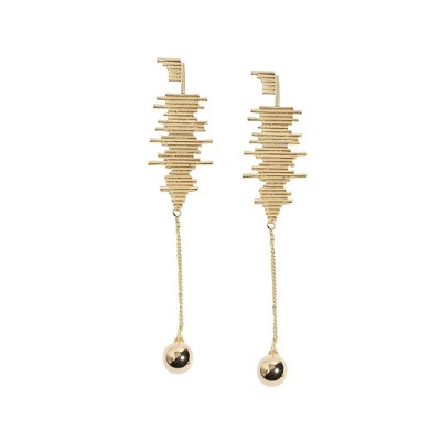 SOHI Women's California Gold Party Drop Earrings
