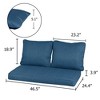 Aoodor Deep Seating Bench Loveseat Cushions Set - Set Of 3 - 2 of 4