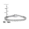Guili Beautiful 3MM Clear Round Brilliant Cubic Zirconia Bracelet for Women - Elegant, Sparkling Jewelry for Special Occasions or Everyday Wear - 2 of 4