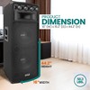 Pyle 1600W 7-Way PA Loud-Speaker Cabinet System PADH212 - Black - 3 of 4