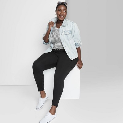 Plus Size Fleece Lined Leggings : Target