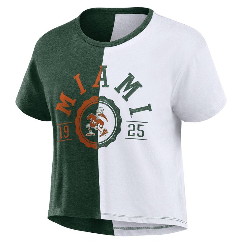 NCAA Miami Hurricanes Women&#39;s Split T-Shirt, 2 of 4